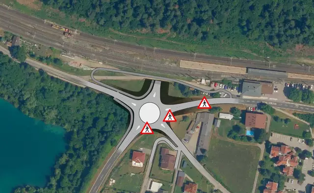 Die Grafik zeigt, wie die aktuelle Planung aussieht. Für Liposchek steht die Sicherheit aller Verkehrsteilnehmer ganz oben. | Foto: Land Kärnten - KAGIS/Eixelsberger