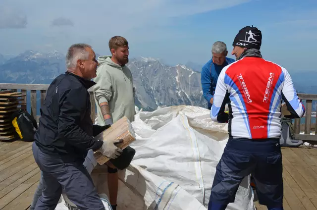 Versorgungstag auf der Reichensteinhütte. | Foto: WAFO
