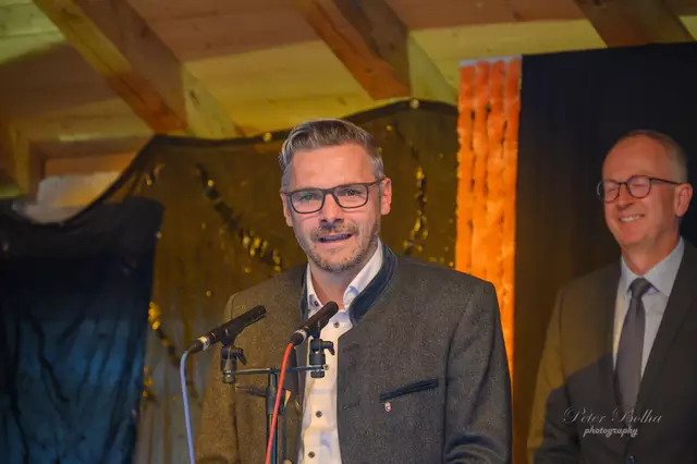 Landtagsabgeordneter Markus Scharflechner bei seiner Ansprache. | Foto: Peter Bolha