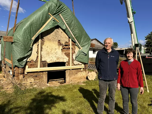 Gerhard und Ingrid Zetter verabschieden sich von ihrem Kitting | Foto: Lisa Stöckl 