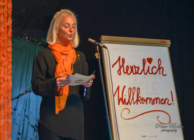 Die Präsidentin Romana Schöberl bei Ihre Begrüßung. | Foto: Peter Bolha