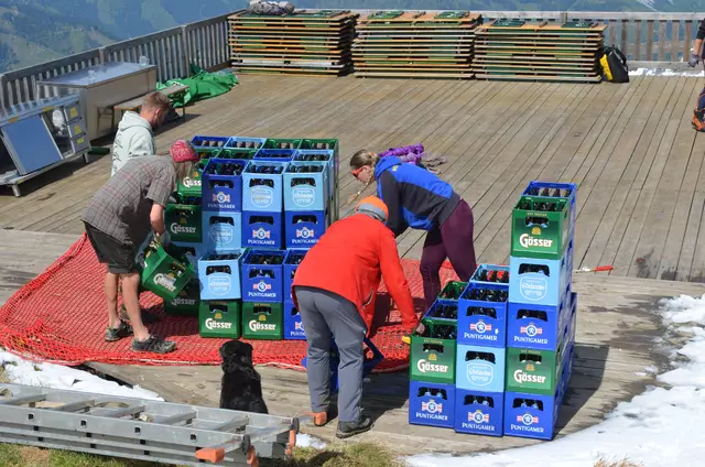 Versorgungstag auf der Reichensteinhütte. | Foto: WAFO