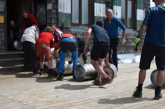 Versorgungstag auf der Reichensteinhütte. | Foto: WAFO