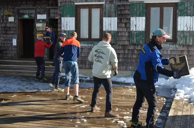 Versorgungstag auf der Reichensteinhütte. | Foto: WAFO