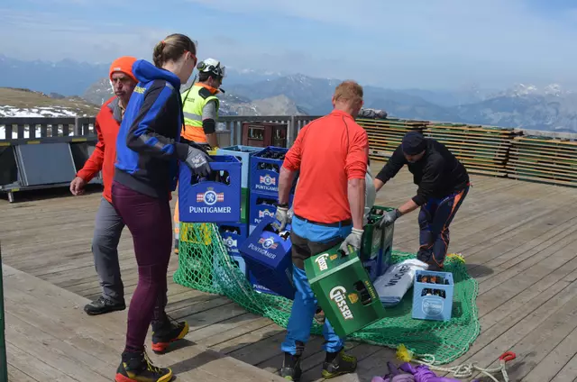 Versorgungstag auf der Reichensteinhütte. | Foto: WAFO
