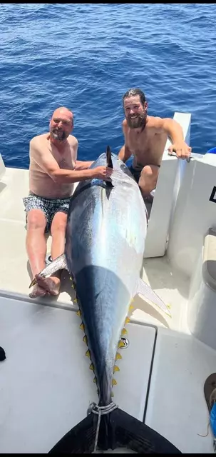 Sein bisher größter Fang war ein Thunfisch mit rund 350 Kilo. | Foto: Privat