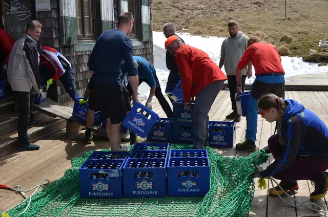 Versorgungstag auf der Reichensteinhütte. | Foto: WAFO