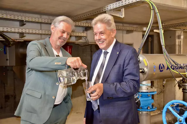 Langer Begleiter dieses Projektes Stadtrat Günther Kautz mit Landtagsabgeordneten Hermann Hauer. | Foto: Elisabeth Peinsipp