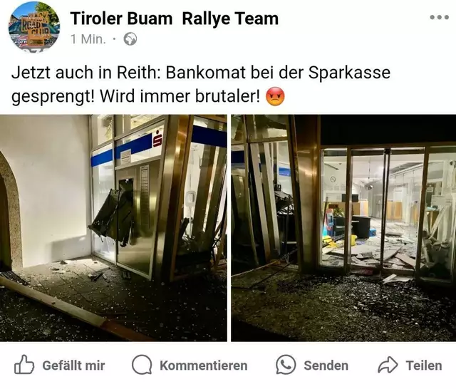 Meldung auf Facebook | Foto: Tiroler Buam/FB