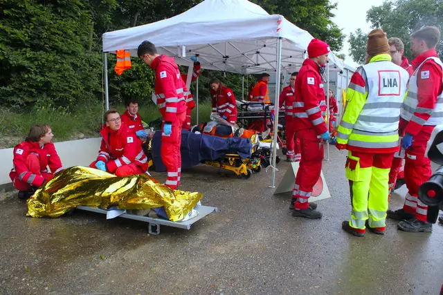 Reibungsloser Ablauf des zweistündigen Szenarios. | Foto: Rotes Kreuz