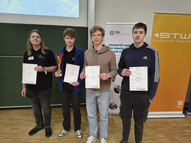 Diese vier Köflacher Schüler hätten sich für die WM in Brasilien qualifiziert, verzichten aber auf eine Reise. | Foto: Gymnasium Köflach
