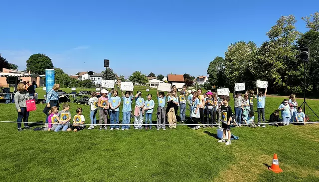 Der lauteste und beste Fanclub kam aus Kirchberg am Wagram. | Foto: Christian Nowotny