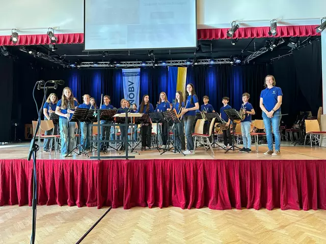 Alle zwei Jahre treffen sich dort die talentiertesten Jugendblasorchester des Landes und heuer waren auch die Staatzer Musikschlümpfe mit von der Partie. | Foto: Musikschule Staatz
