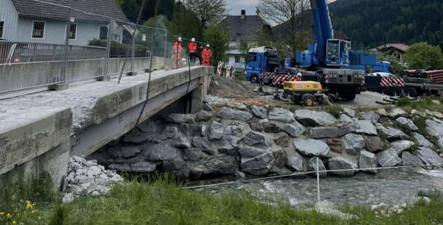 Rantenbachbrücke: Bis November wird in Ranten gebaut. | Foto: Land Steiermark