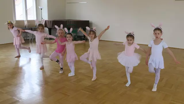 Kaninchen tanzen auch auf einem Bein .....