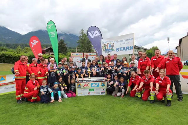 Die Volksschule Egg geht als Bezirkssieger aus der Sicherheitsolympiade hervor und sichert sich damit das begehrte Ticket zum Lanesfinale. | Foto: KZSV/AUVA M. Lippitsch