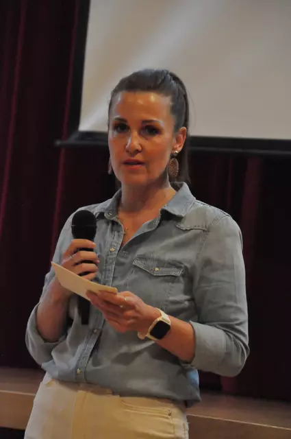 Melanie Leiter hatte den Informationsabend zugunsten des Vereins für Tumorforschung organisiert. | Foto: Dorn