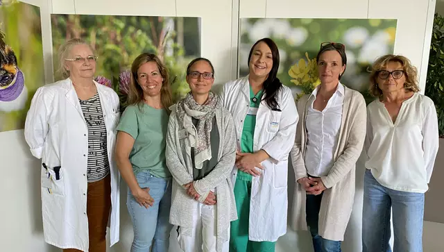 Das neu zusammengestellte Ethik-Kernteam OÄ Dr.in Elisabeth Czech, Psychiaterin, BMA Patricia Cerny,  Mag.a Regina Kamper, Klinische Psychologin, OÄ Dr.in Birgit SchiemelLejhanec, DGKP Manuela Klee, OÄ Dr.in Marion Haberfellner. | Foto: UK Neunkirchen