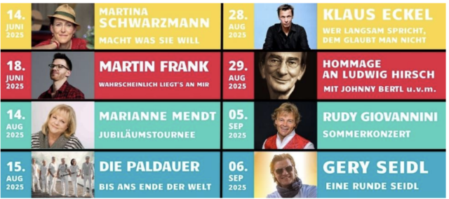 Das BURG GARS OPEN-AIR 2025 findet von 14. Juni bis 6. September auf der historischen Burg Gars am Schlossberg in Gars am Kamp statt. | Foto: Bestmanagement