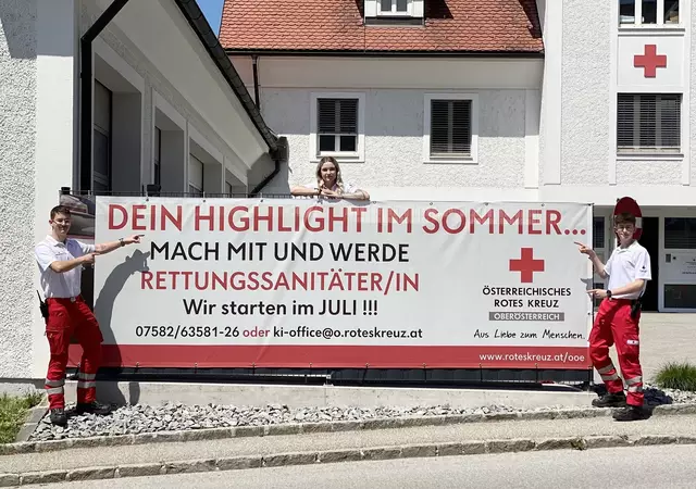 Das Rote Kreuz sucht freiwillige Rettungssanitäter. | Foto: OÖRK/Fereberger