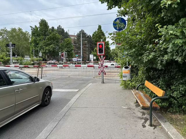 Aktuell steht man meist länger am Bahnschranken, wie hier in der Versorgungsheimstraße. Die S80 fährt aber nicht. | Foto: Lisa Kammann/MeinBezirk