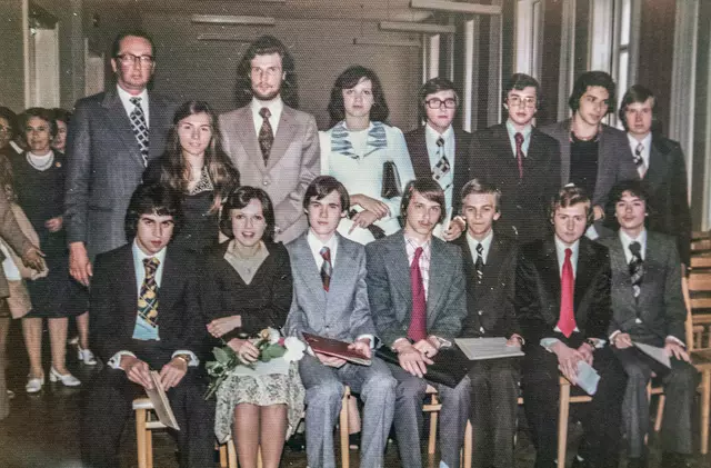 So sah die Klasse vor 50 Jahren aus.  | Foto: Hofman