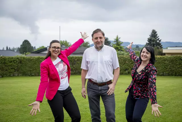 Das engagierte Führungsteam: Anna Warmuth, Wilfried Ernst und Kathrin Springer