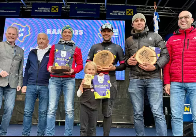 Daniel Kapeller, vierfacher Familienvater, und Obmann des ASVÖ Wagram Cycling Teams sichert sich den Sieg. | Foto: ASVÖ Wagram Cycling Team