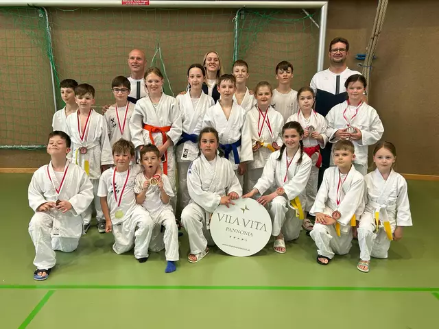 Ganze 17 Medaillen konnten bei den Vienna Open mit nach Hause gebracht werden. | Foto: Jiu-Jitsu Club Pannonia Wallern