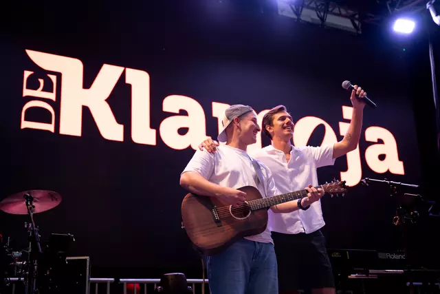 Christoph und Adrian hatten letztes Jahr auch einen Auftritt beim Villacher Kirchtag. | Foto: Privat