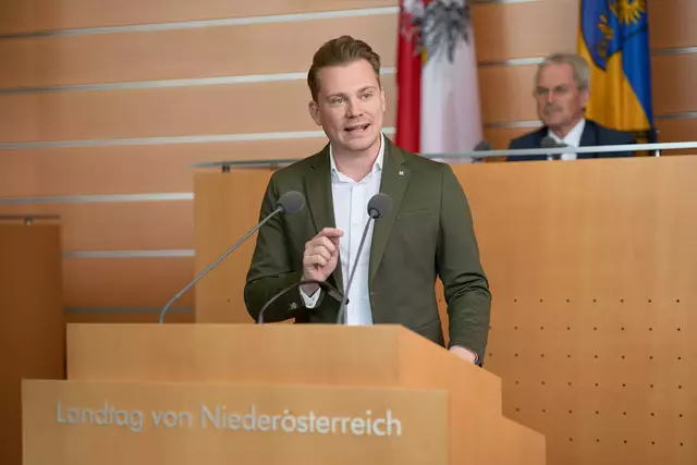 Landtagsabgeordneter Florian Krumböck zum Thema "Wollen einen Nobelpreis nach NÖ holen". | Foto: VPNÖ-Landtagsklub