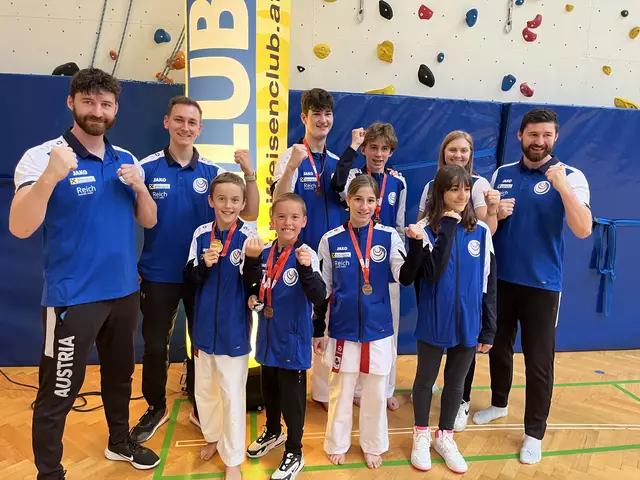 Die jungen Talente des Karate-Klubs. | Foto: Karate Tennengau