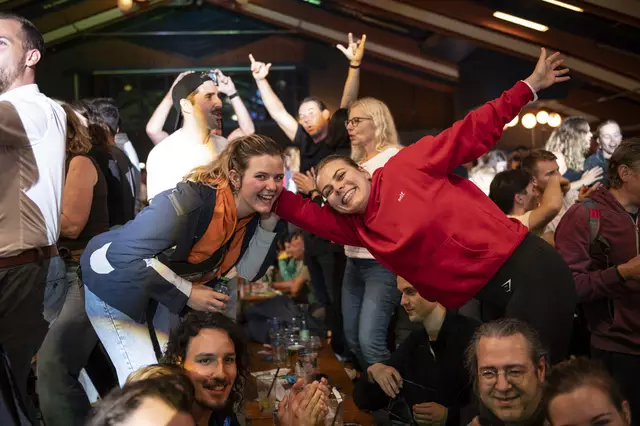 Bei der After-Run-Party in der Premstättner Halle ging es so richtig rund. | Foto: Zemasch
