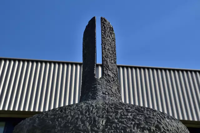 Detail mit gespaltenem Kopf. | Foto: Hans-Peter Kriener