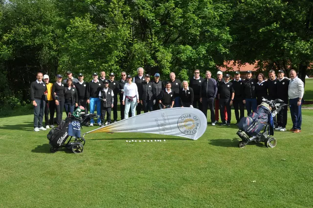Der gemeinnützige „Club of Masters“ mit Präsident Markus Prock (li.) kürte seine Clubmeister heuer am Golf- und Countryclub Lärchenhof 