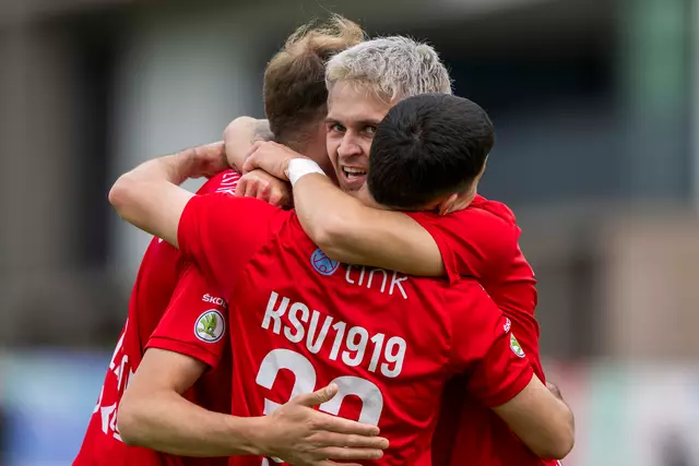 Jubelszene mit Alexander Hofleitner, Moritz Römling und Florian Haxha | Foto: GEPA pictures