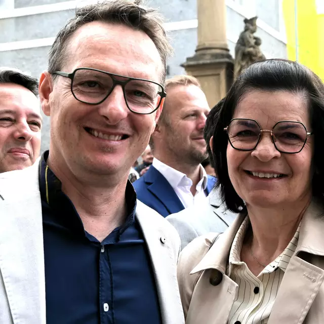 Die Bürgermeister Michael Maier und Marika Lagger-Pöllinger