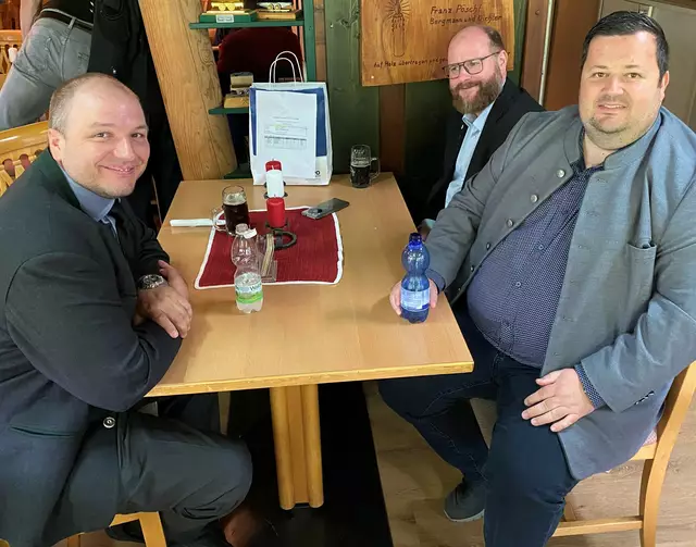 Teilnehmer des Einzugsgebietes der Gewerkschaftsregion Steirischer Zentralraum. Die drei Betriebsräte des LKH Graz II - v.l.n.r.: Ewald Maier (Graz-West), Harry Wagner (Voitsberg) und Kevin Peichler (Enzenbach). | Foto: FCG-StZR