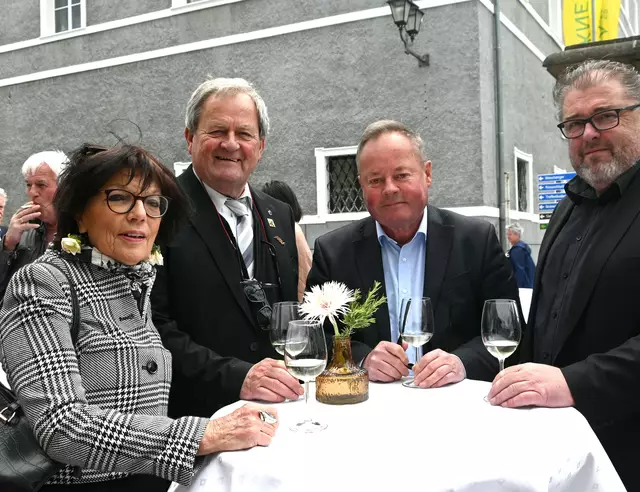Isolde und Anton Schaubach, Hans Schuster und Michi Printschler