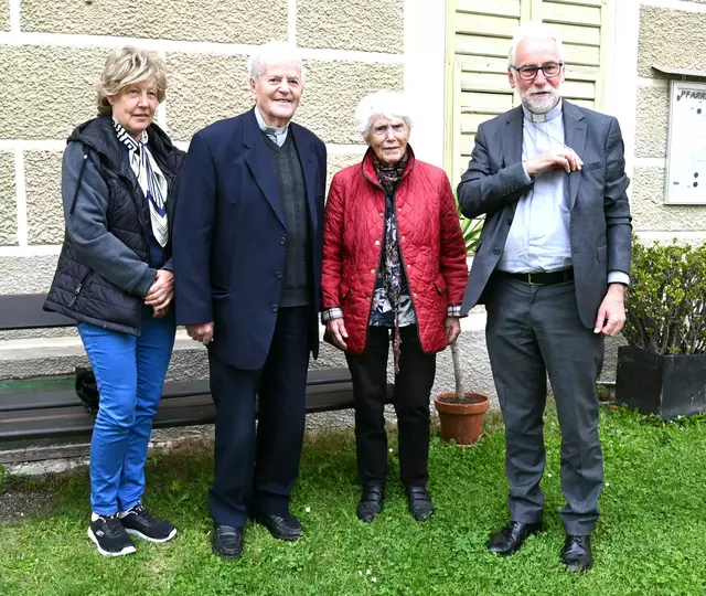 Monika Arbeiter, Pfarrer i.R. Rudolf und Anni Ortner, Josef Marketz