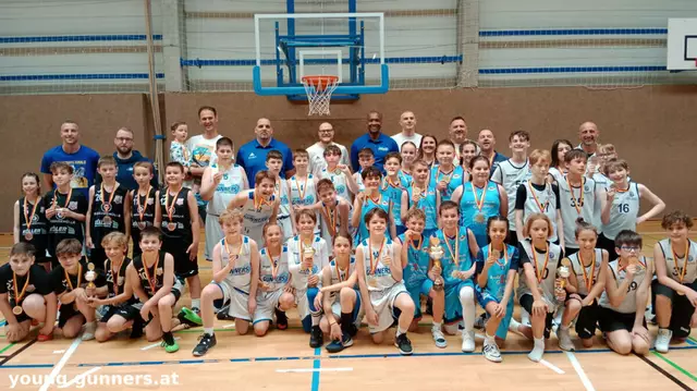 Vier Teams ritterten um den U12-Landesmeistertitel in Oberwart. | Foto: Young Gunners