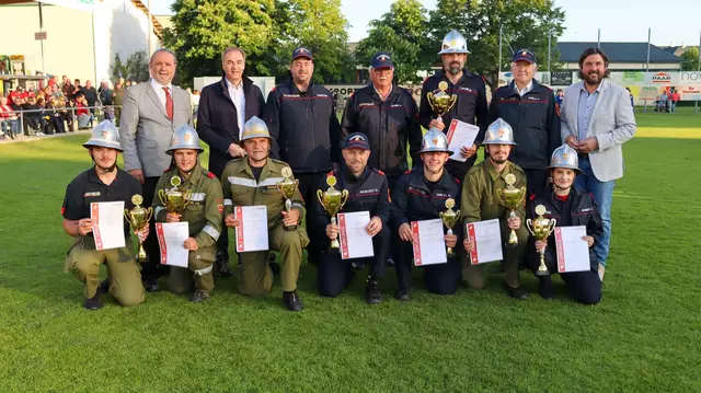 Der Bezirksfeuerwehrleistungsbewerb fand in Grafenschachen statt. | Foto: Bezirksfeuerwehrkommando Oberwart/Alexander Flaschberger