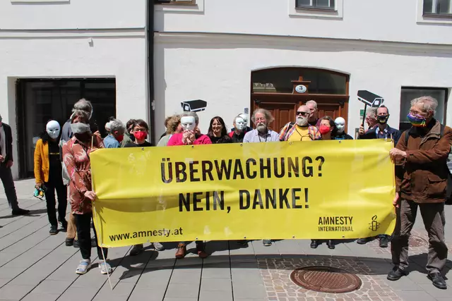 Mehr als 60 Mitglieder von Amnesty International trafen sich in Leoben zur Jahreshauptversammlung. Am Programm stand auch eine Demonstration in der Innenstadt. | Foto: Amnesty International