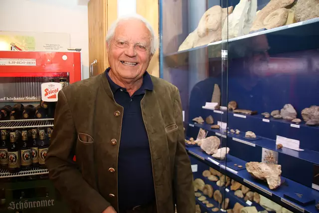 Seine Fossiliensammlung schenkte Kurt Rauner dem Museum.