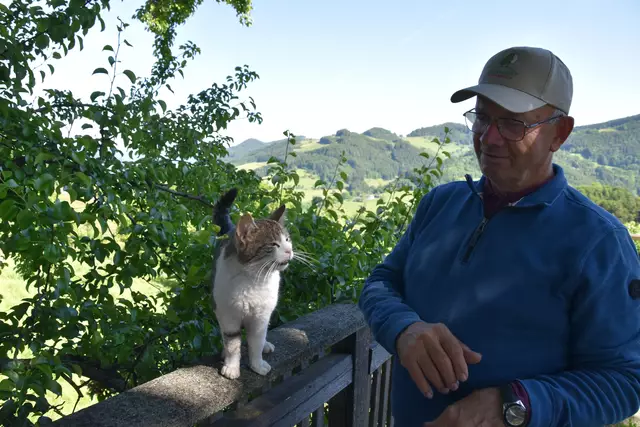 "Streuobsterhaltung Mostviertel": Mit seinem Verein setzt sich der Landwirt Engelbert Wieser aus Randegg für den Erhalt der uralten Mostbirnbäume in unserer Region ein. | Foto: Roland Mayr/MeinBezirk Scheibbs