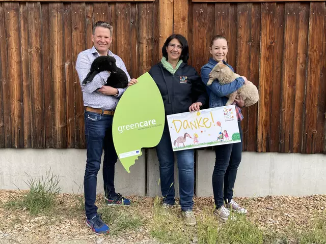 Im Lichtblickhof in Ottakring werden Tiere für therapeutische Zwecke ausgebildet. Die Patenschaft für das Therapie-Schaf übernimmt die Green Care GmbH. | Foto: Lichblickhof