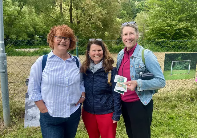 Elisabeth Ebner, Claudia Bolognato, Organisatorin Nadja Buechler  | Foto: Franziska Führer