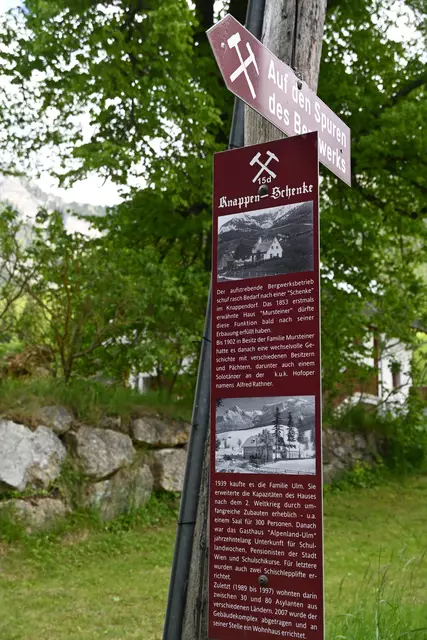 Tafeln Auf den Spuren des Bergwerks