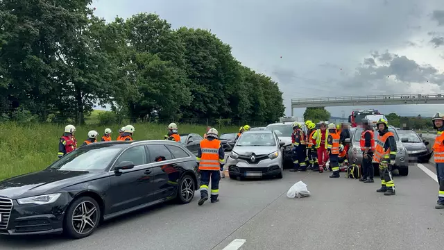 Am heutigen Nachmittag (28. Mai) kam es auf der Westautobahn (A1) in Fahrtrichtung Wien, zwischen den Anschlussstellen Loosdorf und St. Pölten-Süd, zu einem Auffahrunfall. | Foto: DOKU-NÖ