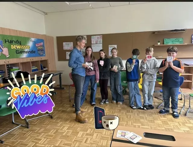 Auch in der Volksschule ging es um Sicherheit beim Handy. | Foto: AK Junge Gemeinde